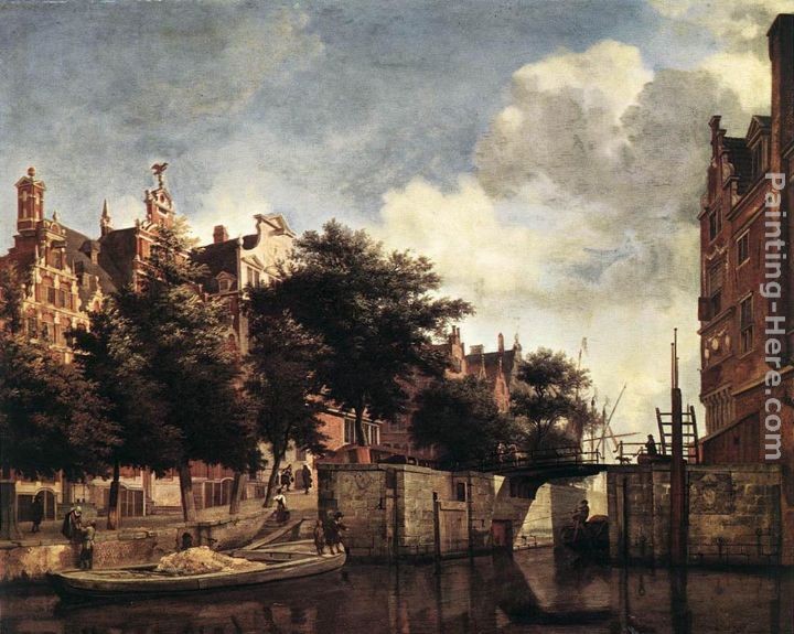 Jan van der Heyden The Martelaarsgracht in Amsterdam